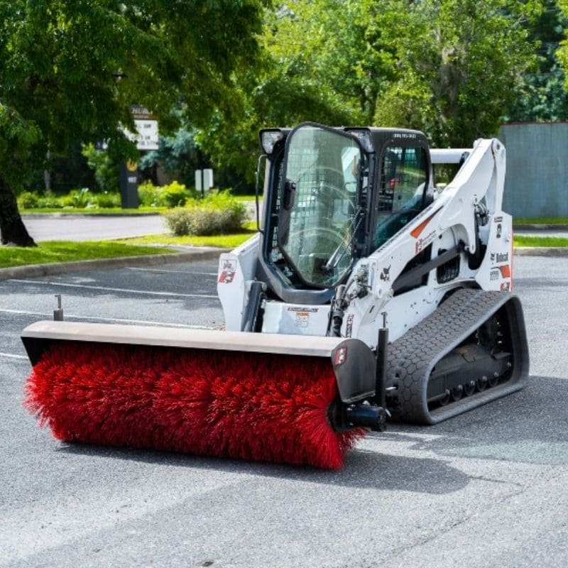 McLaren Industries Angle Broom | Model 60X831X72 & 60X831X84 | Width 72" To 84" | 11 To 20 GPM | For Skid Steer