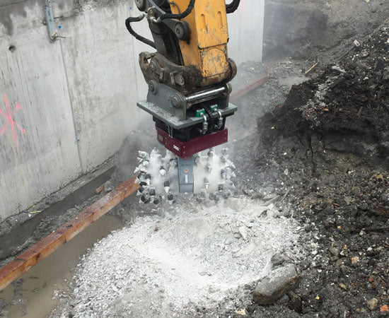 RockZone Rockwheel Twin Drum Cutters | Model D20 & D30 | Width 42" - 46" | Machine Size 17 - 42 Tons | For Excavators