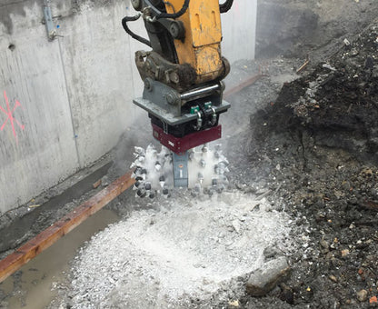 RockZone Rockwheel Twin Drum Cutters | Model D20 & D30 | Width 42" - 46" | Machine Size 17 - 42 Tons | For Excavators