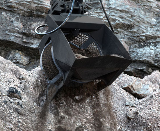 RockZone Rock Screener | RS Series | Screen Drum Diameter 31.5" - 78.75" | Machine Size 3 - 35+ Tons | For Excavators