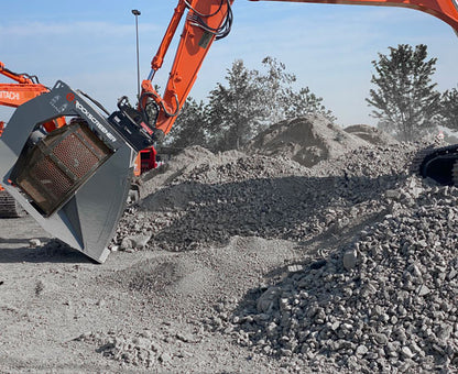 RockZone Rock Screener | RS Series | Screen Drum Diameter 31.5" - 78.75" | Machine Size 3 - 35+ Tons | For Excavators