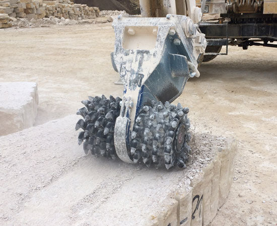 RockZone Rockwheel Twin Drum Cutters | Model D20 & D30 | Width 42" - 46" | Machine Size 17 - 42 Tons | For Excavators