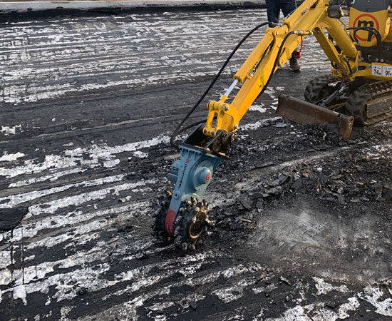 RockZone Rockwheel Twin Drum Cutters | Model D20 & D30 | Width 42" - 46" | Machine Size 17 - 42 Tons | For Excavators