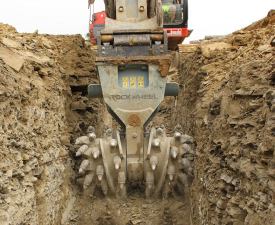 RockZone Rockwheel Twin Drum Cutters | Model D20 & D30 | Width 42" - 46" | Machine Size 17 - 42 Tons | For Excavators