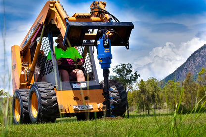 Auger Torque | Earth Drill | Models 8000-40, 9000-45, 9500-40 | Hose Size ¾" x 86" To 1" x 86" BSP | 2.96" Square Shaft | Machine Size 4.5 To 8 Tons | For Excavators