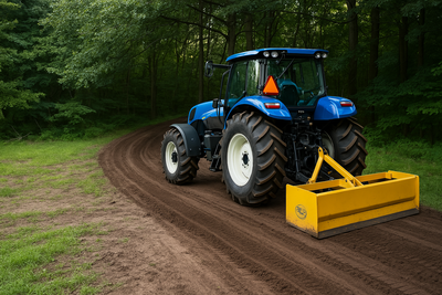 A & B EagleLine Equipment | 3-Point Heavy Duty Box Scraper/ Box Blade With Floating Rear Moldboard | Model KBSF/KBF Series | Width 6.5' to 8' | Horsepower 35–65 HP | For Tractors