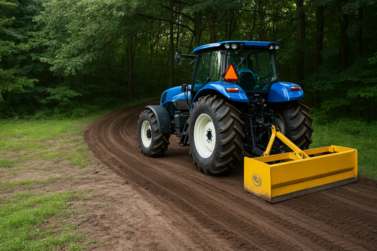 A & B EagleLine Equipment | 3-Point Heavy Duty Box Scraper With Floating Rear Moldboard | Model KBSF/KBF Series | Width 6.5' to 8' | Horsepower 35–65 HP | For Tractors