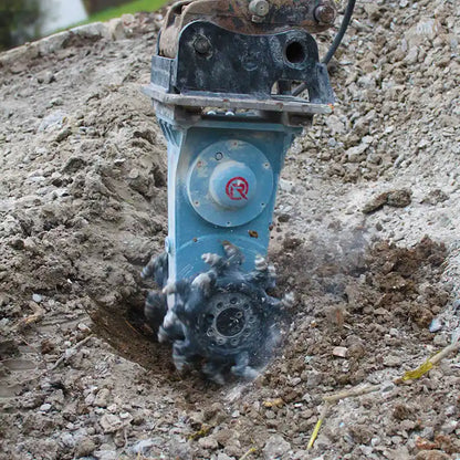 RockZone Rockwheel Twin Drum Cutters | Model D20 & D30 | Width 42" - 46" | Machine Size 17 - 42 Tons | For Excavators