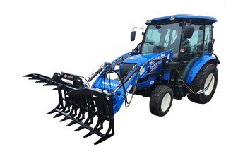 WIFO Equipment Grapple Rake | Model GP48MS | Working Width 48″ | Light-Duty Debris Grapple | For Mini Skid Steer
