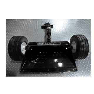 Landshark PS-100 Sulky | Model PS100R-1038-1 | Fixed Two-Wheel 38" Platform | Universal Mount | For Stand-On Lawn Mower & Zero-Turn Mower Operators