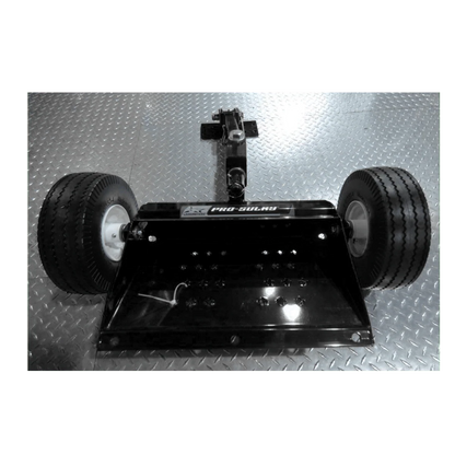Landshark Black Two Wheel Pro Sulky | Model PS100B-1038-1-FF | Flat Free Tires | Universal Mount | For Fixed/Commercial Walk-Behind Mowers