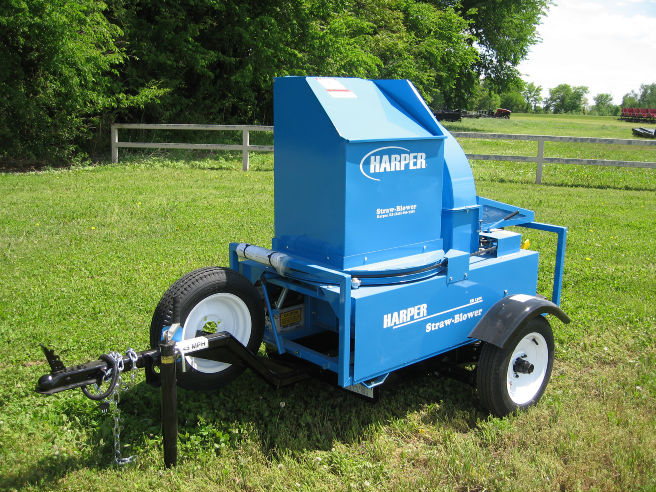 Harper Industries Top Feed Straw Blower Trailer Mounted | 32 Knives  | Skid Type