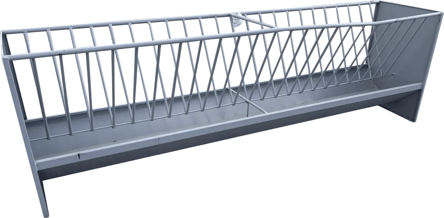 Global Equipment Ranch Boss 10' Sheep/Goat Feeder | Length 10' | For Livestock Feeding