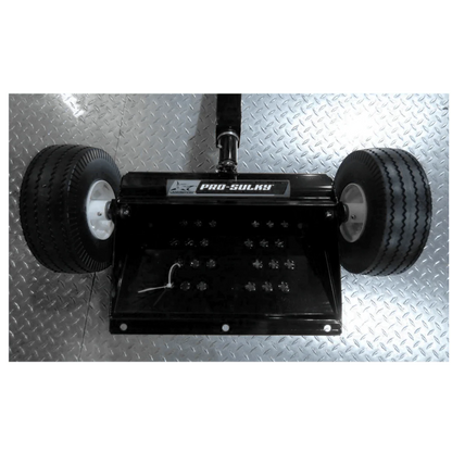 Landshark Black Two Wheel Pro Sulky | Model PS100B-1038-1-FF | Flat Free Tires | Universal Mount | For Fixed/Commercial Walk-Behind Mowers