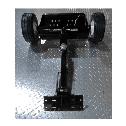 Landshark Black Two Wheel Pro Sulky | Model PS100B-1038-1-FF | Flat Free Tires | Universal Mount | For Fixed/Commercial Walk-Behind Mowers