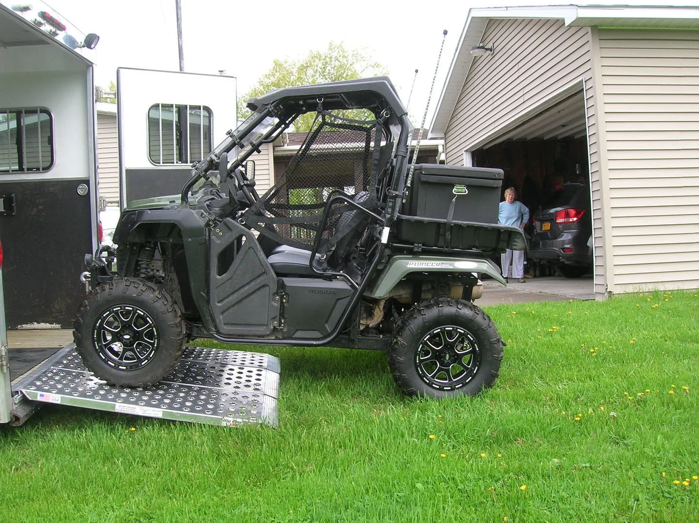 Black Widow Big Boy EZ Rizer™ Folding ATV Ramp | Model TF-6060-EZ-ATV | Wide 60" | Horsepower 4 To 90+ HP | For ATV, UTV & Motorcycle Loading