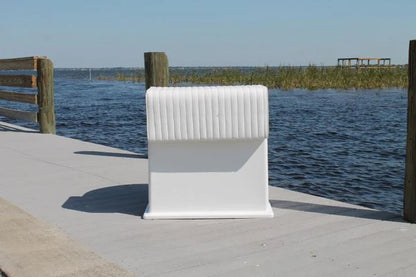 RIO MARINE CUSTOMS | Fiberglass Leaning Post with Livewell | Model CMLPLW-BRRH | 31" L x 31" D x 30" H | 40-Gallon Capacity | For 17' to 24' Feet Boats