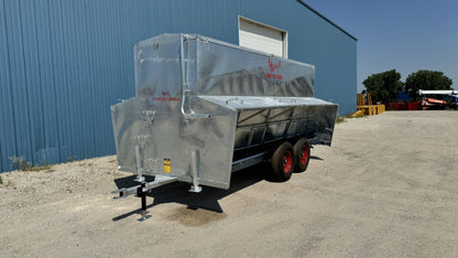 Apache Equipment 300 Creep/Self Feeder | Length 16' | Capacity 300 Bushel | Portable & Skid | Heavy‑Duty Steel & Galvanized Options | For Daily Feeding Pressure