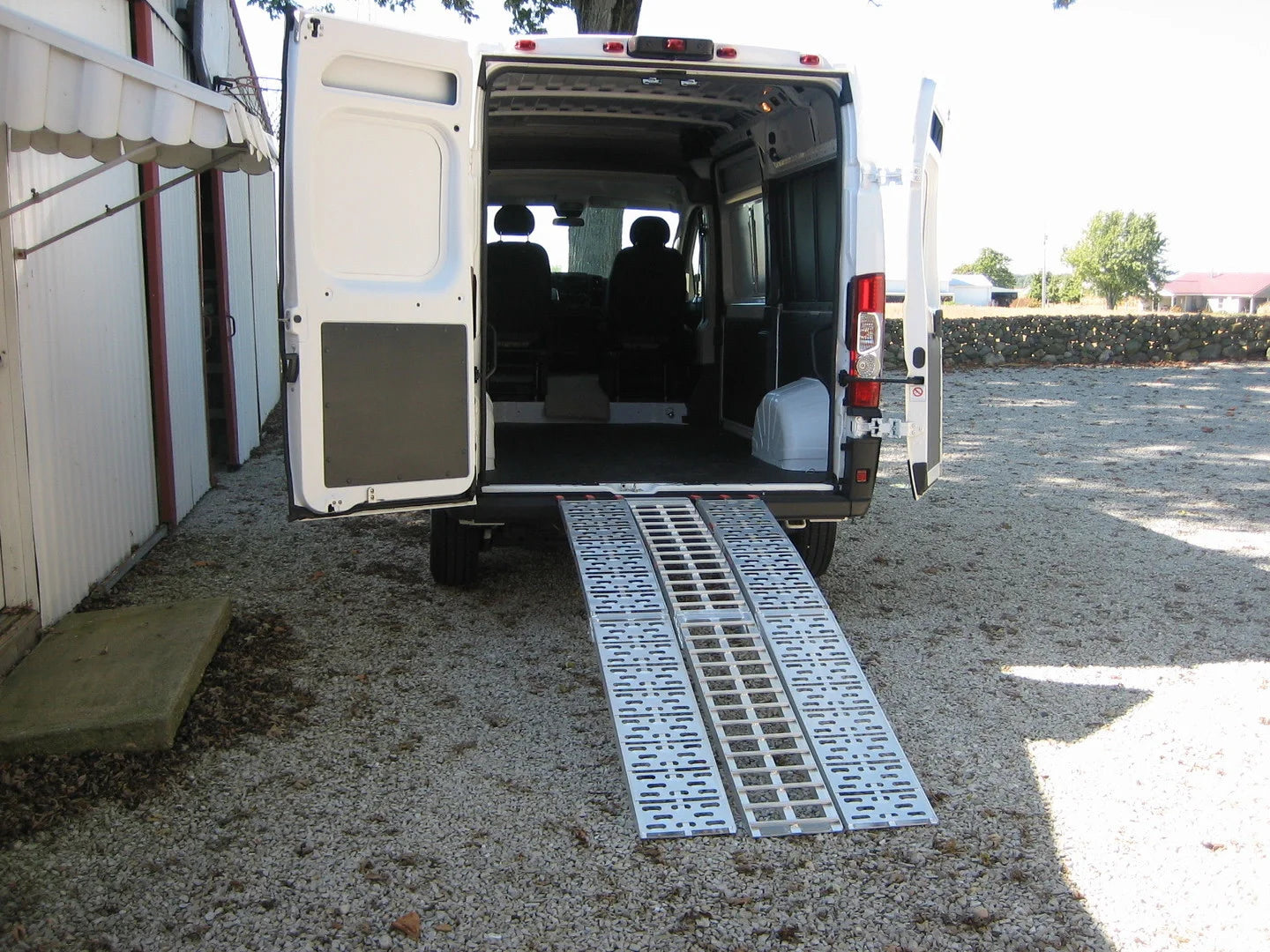 Black Widow 3-Piece Arched Folding Motorcycle Ramp | Model AF-9034-HD | Width 33-1/2" | Length 7' 5" | Capacity 1,500 lb | Horsepower 4 To 90+ HP | For Motorcycles, ATVs & Dirt Bikes