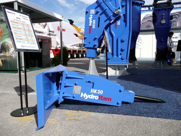HydroRam HK30 Skid Steer Hydraulic Hammer | Overall Length 58.8" | For 8-12 GPM Mini Skid Steers