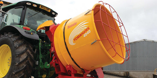 Teagle | Tomahawk Bale Blower | Model T5050 | Drum Diameter 72" | Bale Capacity up to 60" | Horsepower 80 HP | For Tractors