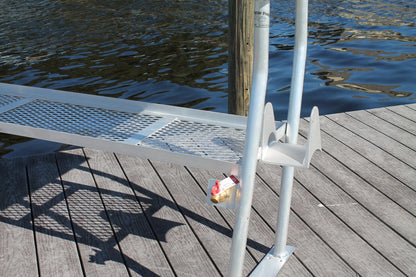 CM Marine Fillet Table | Model FCS96‑4 | Size 96" x 24" | 4‑Leg Overhang Design | TIG‑Welded Aluminum | Universal Dock Mount