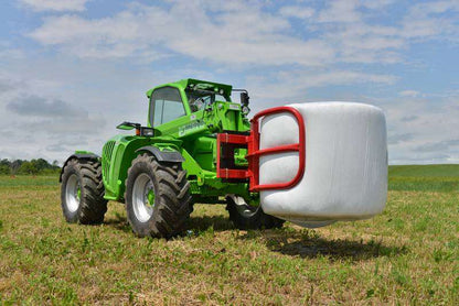 WIFO Equipment Bale Hugger | Model WBG-S | Single Round Bale Grabber | Opening 66″ | SSL Mount | For Skid Steers