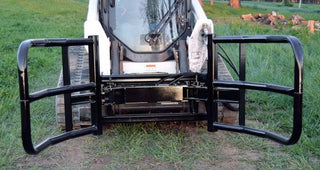 Loflin Fabrication Bale Squeezer  | 69" Opening Width | Hydraulic Cylinder 2½" x 8" | For Skid Steer