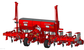 TOSCANO | Pneumatic Seeder Telescopic Folding – Axe Type | Model 8 Units | Total Width 19.03 Feet | HorsePower 130-160 HP | For Tractor