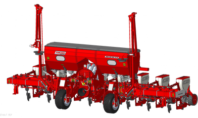 TOSCANO | Pneumatic Seeder Telescopic Folding – Axe Type | Model 8 Units | Total Width 19.03 Feet | HorsePower 130-160 HP | For Tractor