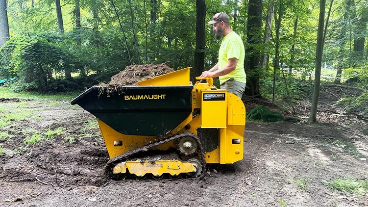Baumalight Mini Dumper | Model DT515RH | Tracked | 22.1 HP Honda GX690 | 0.5 yd³ Liquid Capacity | 35.8" Width