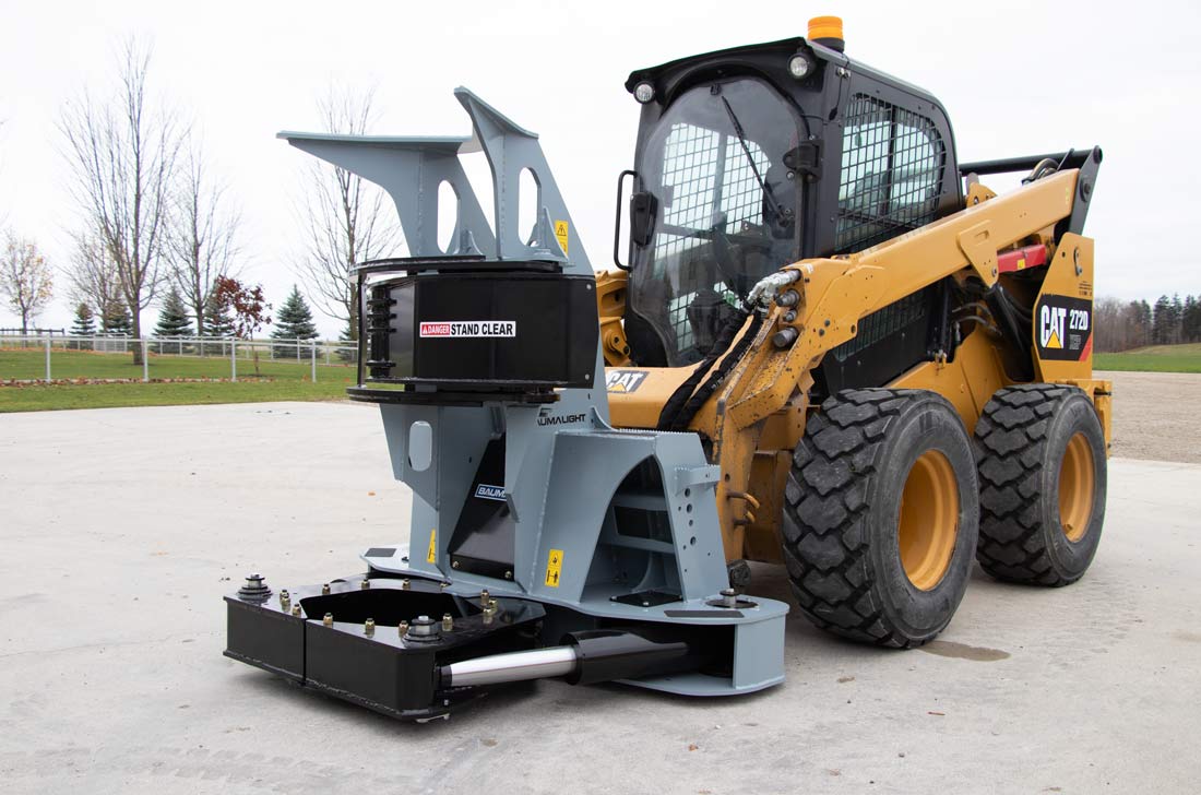 Baumalight | Horizontal Tree Shear | ISH918G | Limb Size 18" | Weight Class 7,000–18,000 lb. | Hydraulic Flow 20–70 GPM | For Skid Steers