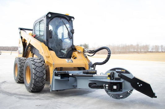 Baumalight | Stump Grinder | S22 | 24" Rotor | 12V Swing Actuator | 12–25 GPM  | For Skidsteer