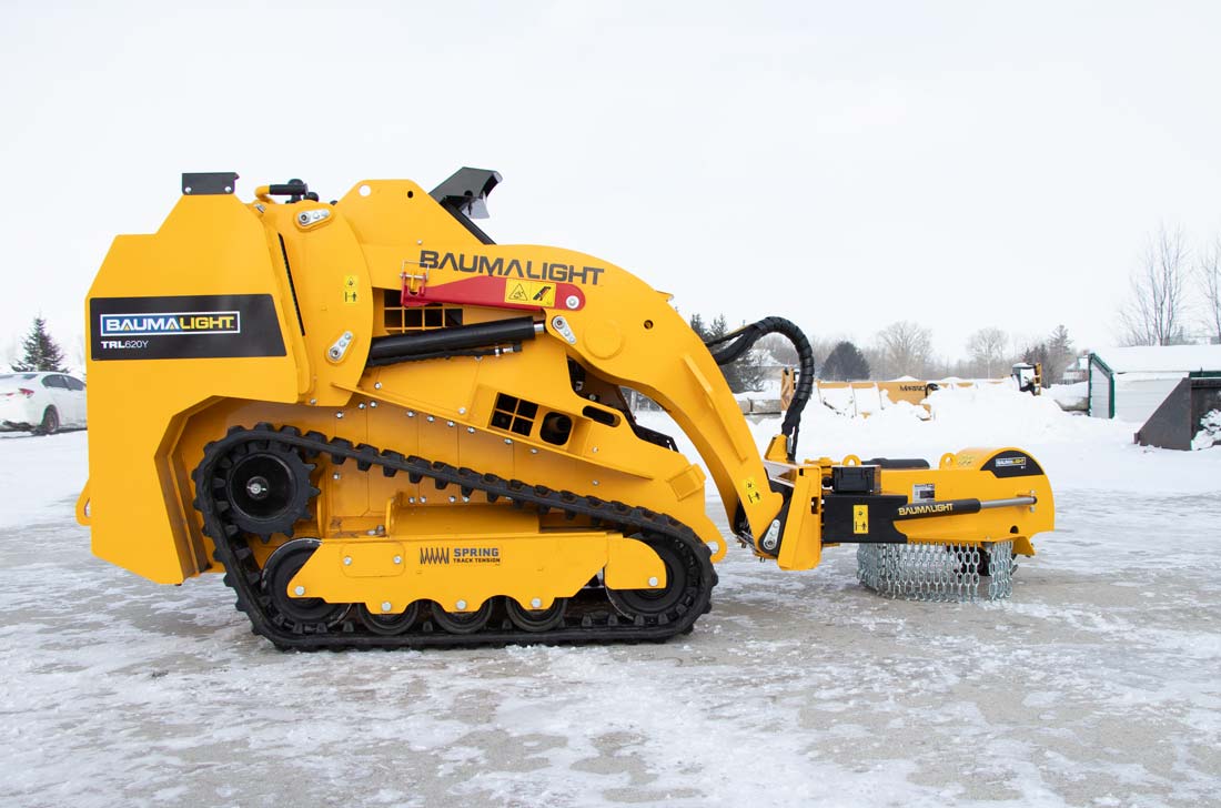 Baumalight Stump Grinder | Model S14, S16 & S18 | Rotor Size 18" To 24" | Hydraulic Flow Range 10 To 22 GPM | For Mini Skid Steer