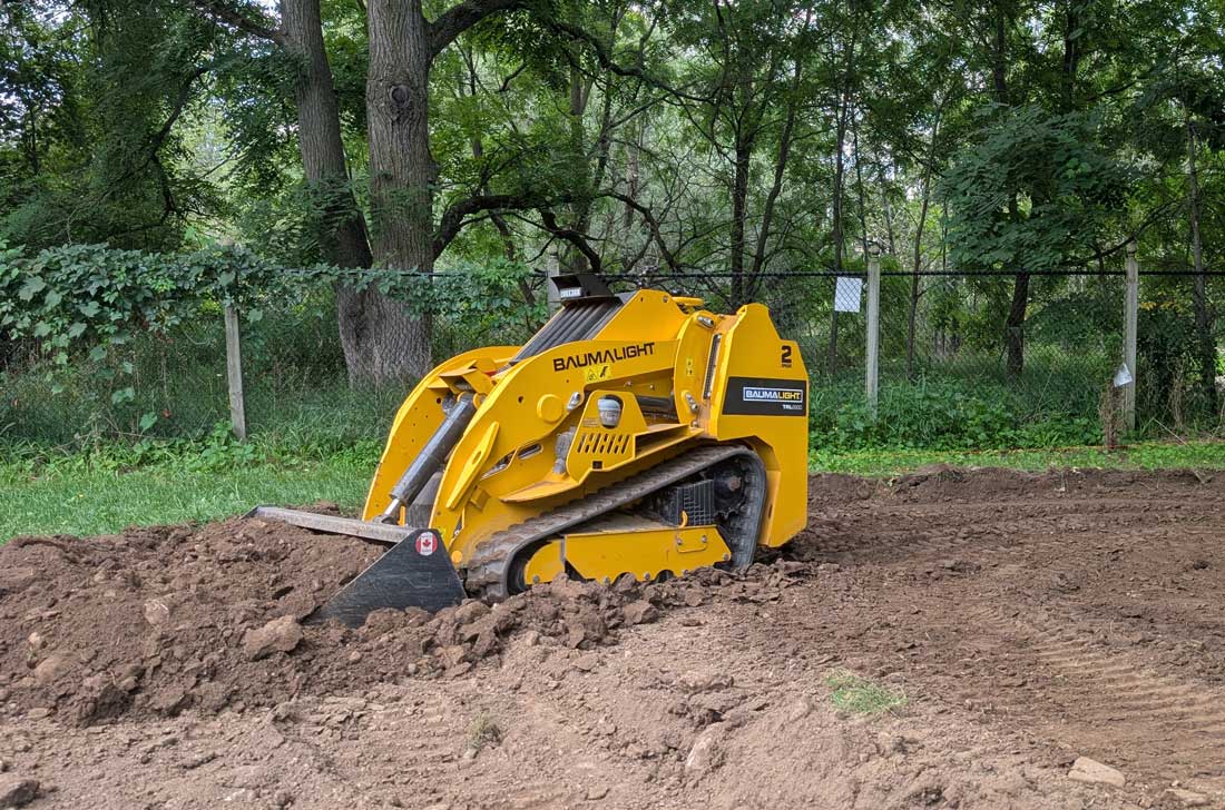 Baumalight Mini Track Loader | Model TRL630D | 24.8 HP Kubota | 2-Speed | 10.5 GPM