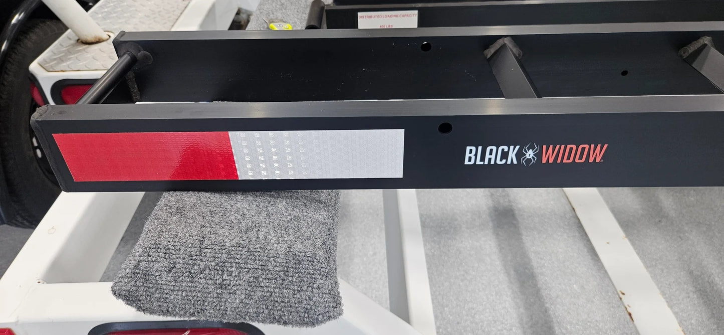 Black Widow Pro Dirt Bike Carrier | Model AMC-400-PRO | Track Width 5.5" | Capacity 400 lb | Fits Class III & IV 2" Hitch Receivers