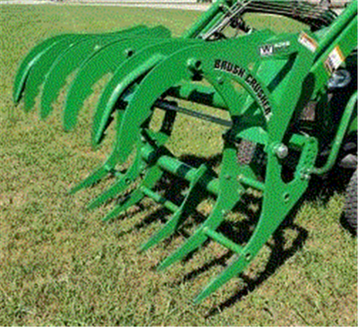 Westendorf Brush Crusher | Model 4215 | Hydraulic-Free Grapple | V-Tooth Multi-Grip | 25–55 HP | For Tractors