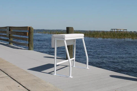 RIO MARINE CUSTOMS | Leaning Post | Model SLLP38 | 38" W x 18" D x 34" H | Comfortable and Functional Seating | For Boat