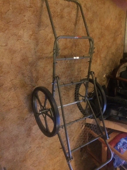 KShot Folding Game Cart | Model GAME-CART-V2 | 51" L x 27" W | 500 lbs Capacity | For Hunting & Outdoor Gear Hauling