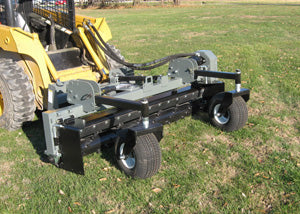 Worksaver | Power Landscape Rake | Models 360590 & 360595 | Width 84" to 96" | Manual & Hydraulic Angle | Hydraulic Flow 15–23 GPM | For Skid Steers