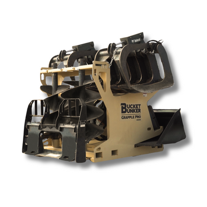 Bucket Bunker Grapple PRO | Width 48" | Length 60" | Hydraulic Flow Range 15-30 GPM | For Skid Steers