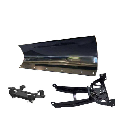 HitchDoc Outdoor | Eagle Snow Plow | 66″ Width | Steel Front-Mount Complete Plow System | 550 Bighorn UTV (2023-2024) | Horsepower 40 To 45 HP | For UTV