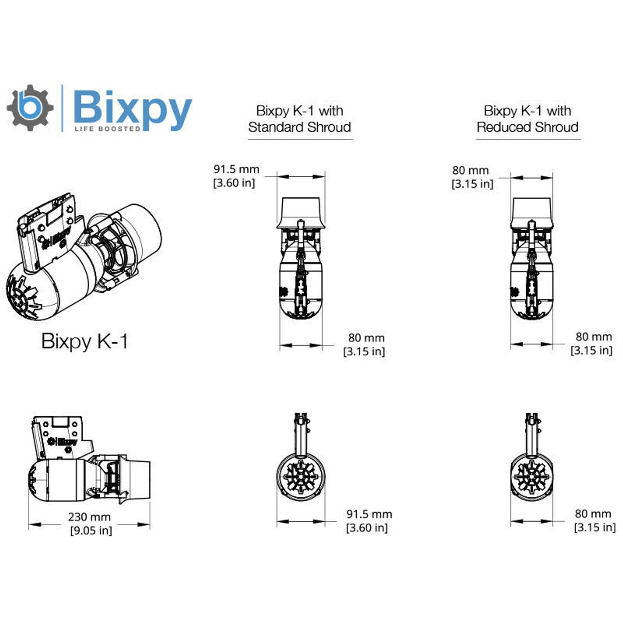 Bixpy PWC Motors K-1 Angler Pro Outboard Kit™ Only (Pre-Order Only)