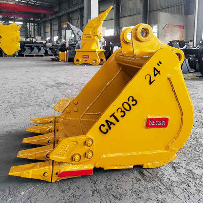 Teran Highly Durable Excavator Bucket | Model BKT-303 | Digging Width 12" To 36" Inch | Capacity 0.04 To 0.165 Cubic Meters | For Excavator