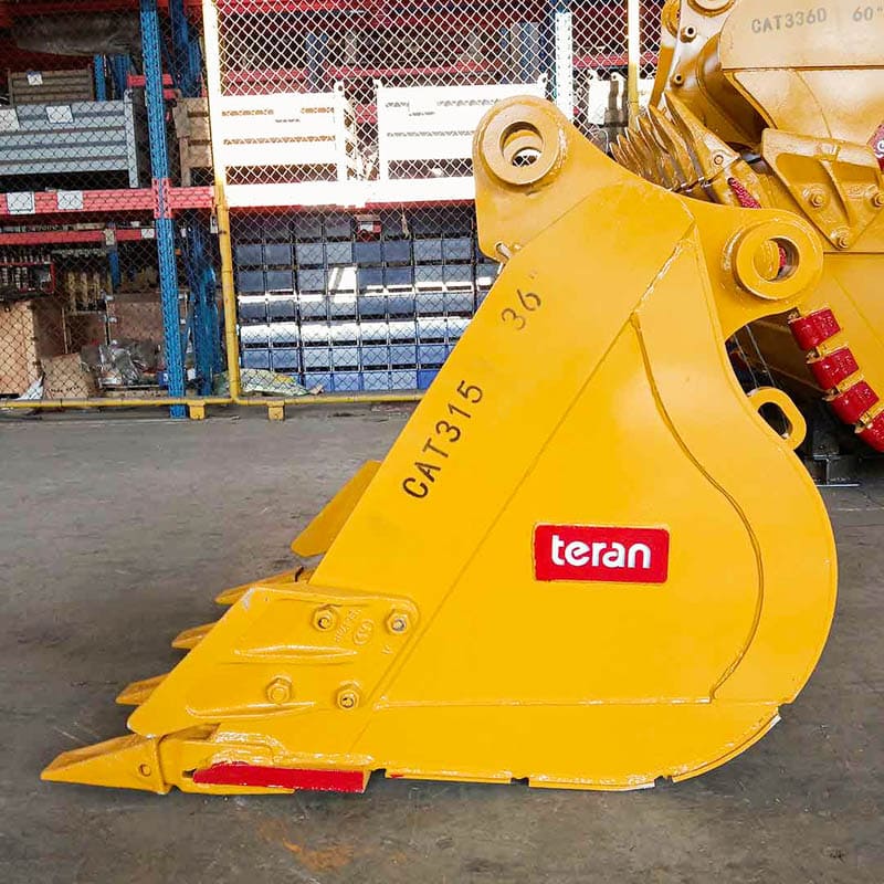 Teran Heavy-Duty Excavator Bucket | Model BKT-315 | Digging Width 12" to 48" Inch | Capacity 0.10 to 0.77 Cubic Meters | For Excavators