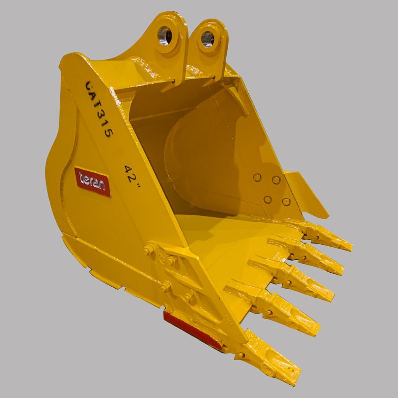 Teran Heavy-Duty Excavator Bucket | Model BKT-315 | Digging Width 12" to 48" Inch | Capacity 0.10 to 0.77 Cubic Meters | For Excavators