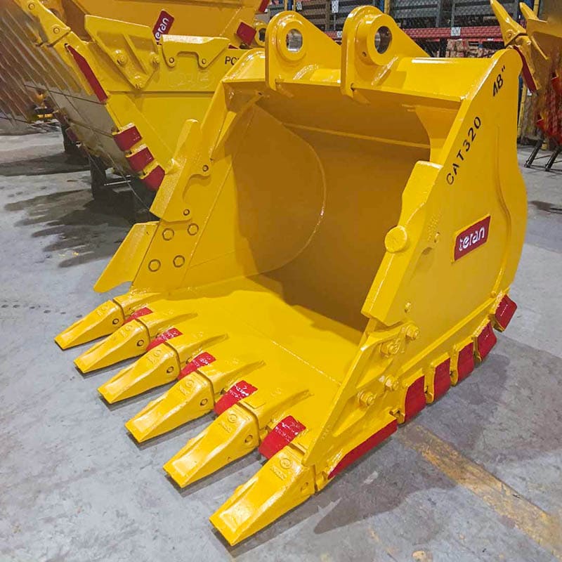 Teran Compact Excavator Bucket | Model BKT-320 HD | Digging Width 12" To  60" Inch | Capacity 0.15 to 1.20 Cubic Meters | For Excavators