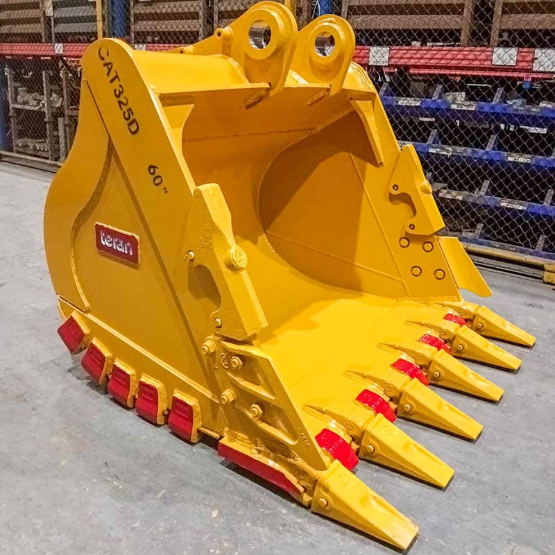 Teran Heavy Duty Excavator Bucket | Model BKT-325D HD | Digging Widths 18" to 66"  Inch | Capacity 0.48 To 1.59 Cubic Meters | For Excavators