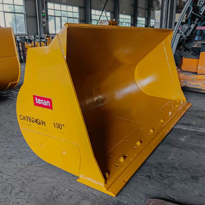 Teran Loader Buckets | Models BKT-G/H | Bucket Widths 99.6" to 141" Inches | Capacity 1.3 to 7.60 Cubic Meters | For Excavators