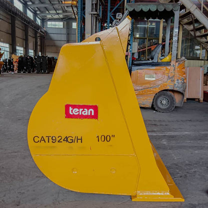 Teran Loader Buckets | Models BKT-G/H | Bucket Widths 99.6" to 141" Inches | Capacity 1.3 to 7.60 Cubic Meters | For Excavators